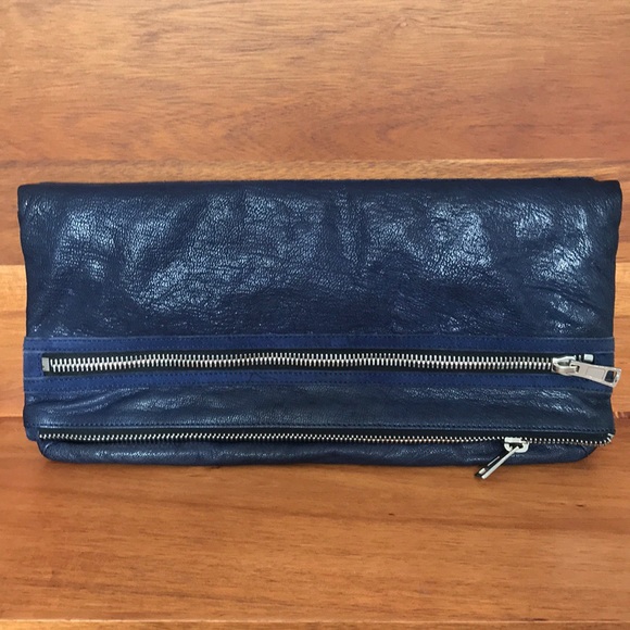 Alexander Wang folded leather zip clutch - Picture 1 of 4